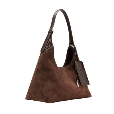 THE BELTED SACK BAG IN SUEDE